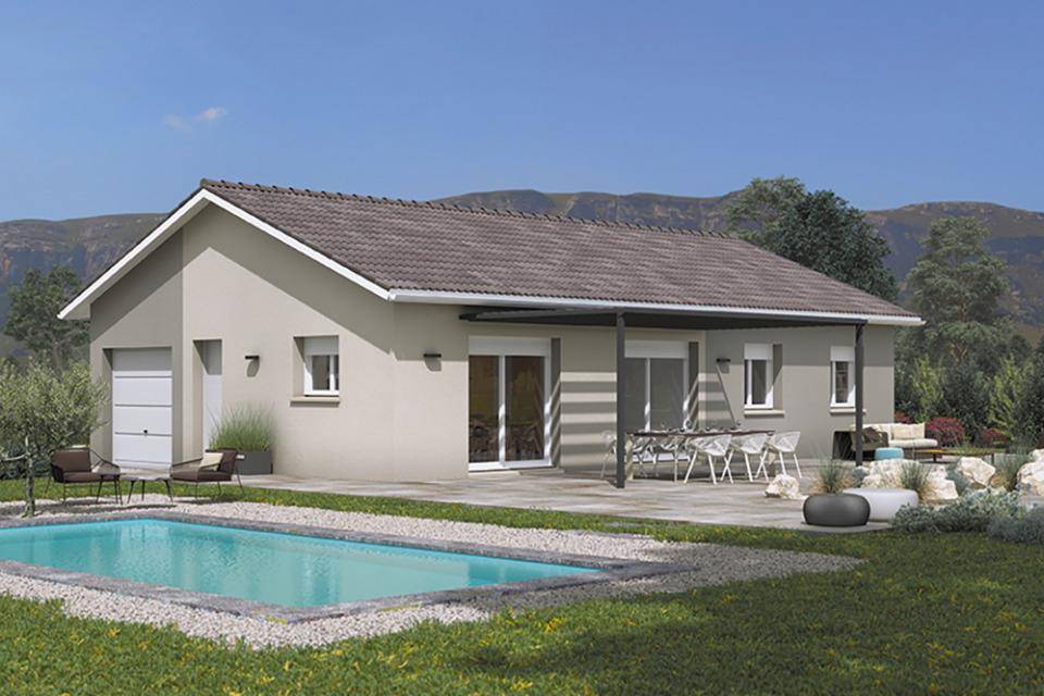 Programme terrain + maison à Champdieu en Loire (42) de 100 m² à vendre au prix de 280000€ - 1