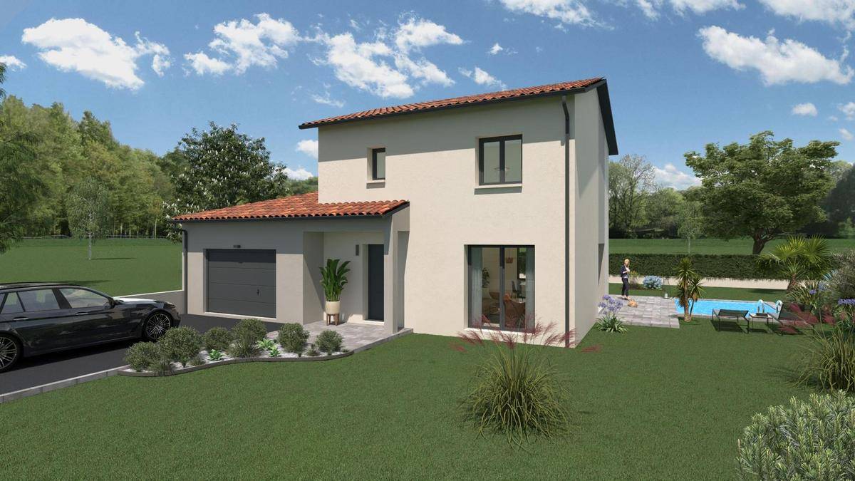 Programme terrain + maison à Saint-Georges-de-Reneins en Rhône (69) de 112 m² à vendre au prix de 367660€ - 1