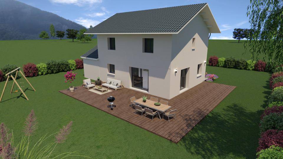 Programme terrain + maison à Chilly en Haute-Savoie (74) de 112 m² à vendre au prix de 373800€ - 1