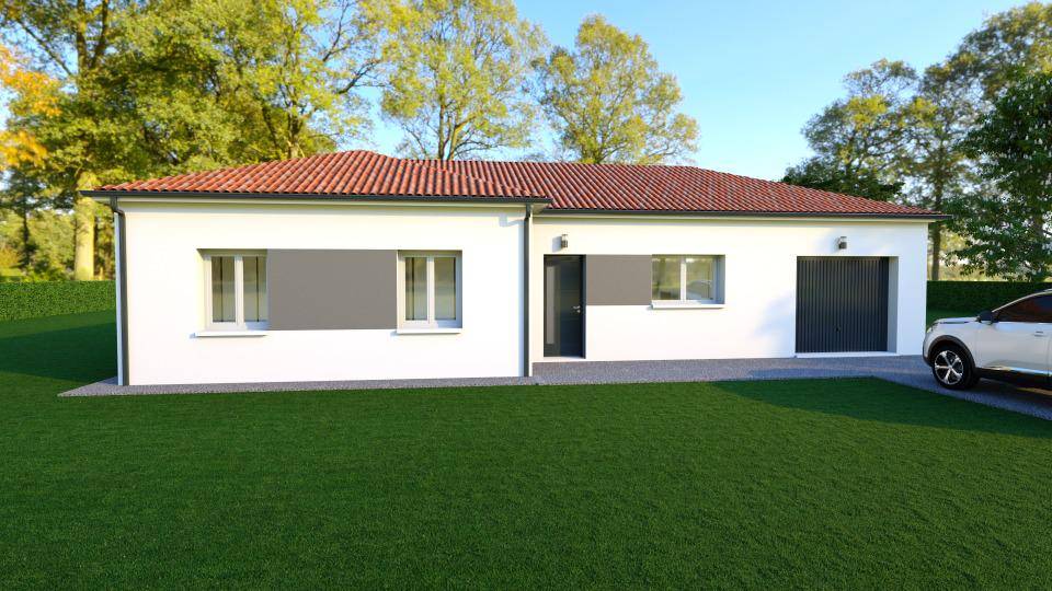 Programme terrain + maison à Saint-Just-le-Martel en Haute-Vienne (87) de 91 m² à vendre au prix de 249650€ - 2
