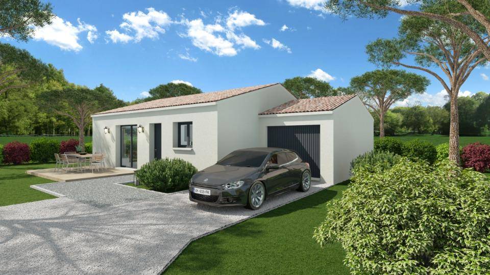 Programme terrain + maison à Saint-Ambroix en Gard (30) de 70 m² à vendre au prix de 185900€ - 1