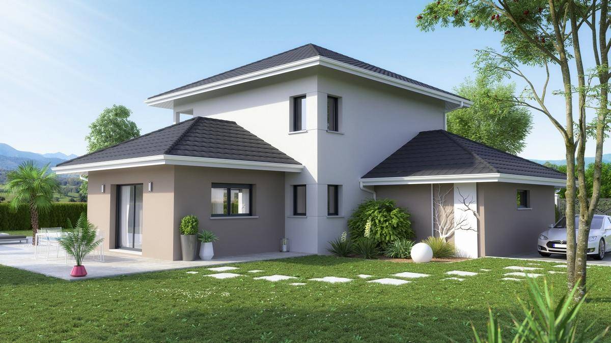 Programme terrain + maison à Saint-Cergues en Haute-Savoie (74) de 120 m² à vendre au prix de 605700€ - 1