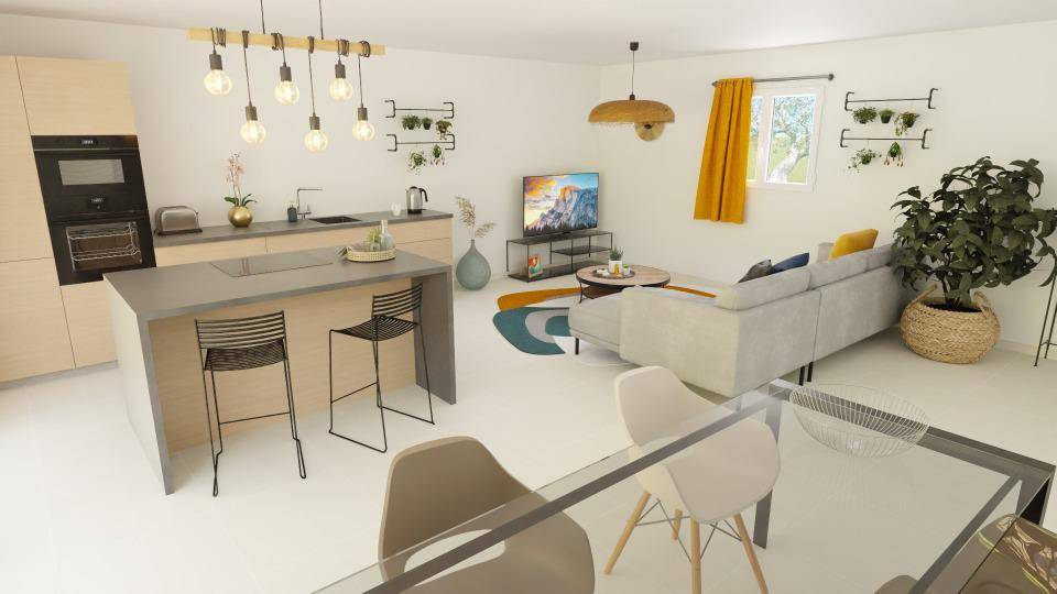 Programme terrain + maison à Pourrières en Var (83) de 105 m² à vendre au prix de 462000€ - 4