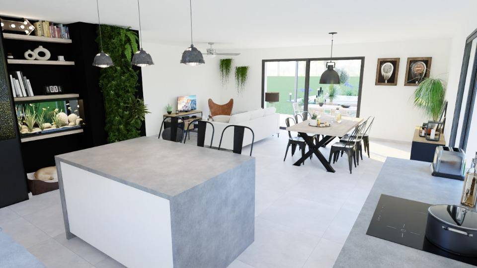 Programme terrain + maison à Ucel en Ardèche (07) de 90 m² à vendre au prix de 236400€ - 3