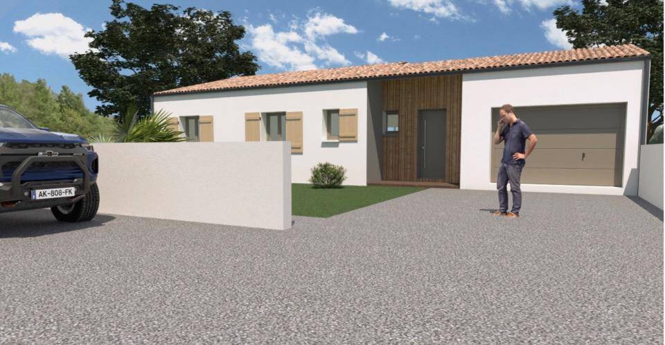 Terrain seul à Courçon en Charente-Maritime (17) de 367 m² à vendre au prix de 60500€ - 1