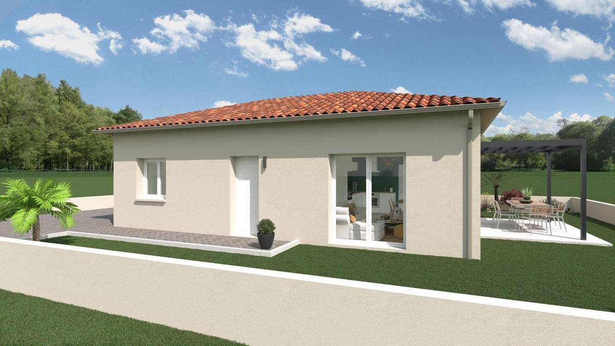 Programme terrain + maison à Ambérieux en Rhône (69) de 62 m² à vendre au prix de 285400€ - 1