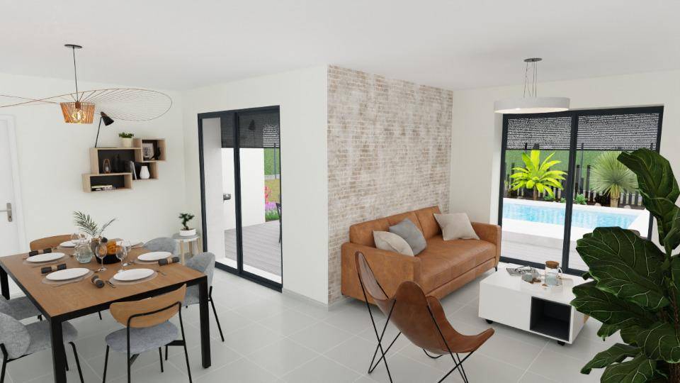Programme terrain + maison à Vallon-Pont-d'Arc en Ardèche (07) de 85 m² à vendre au prix de 279000€ - 4