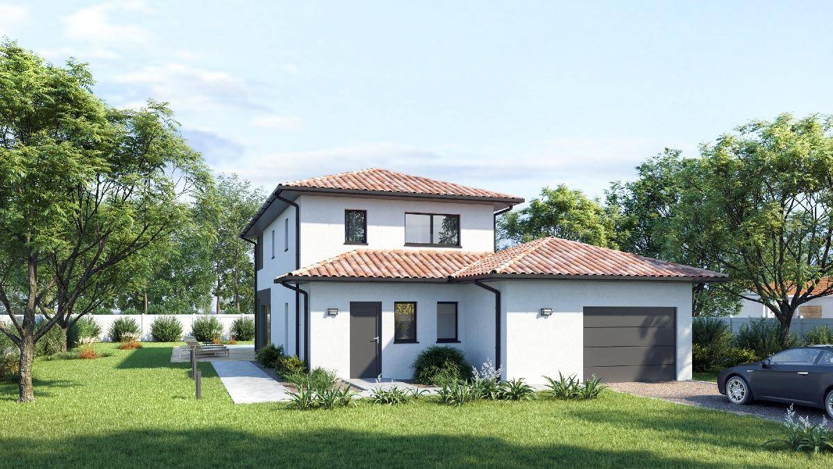 Programme terrain + maison à Sainte-Orse en Dordogne (24) de 120 m² à vendre au prix de 263050€ - 1