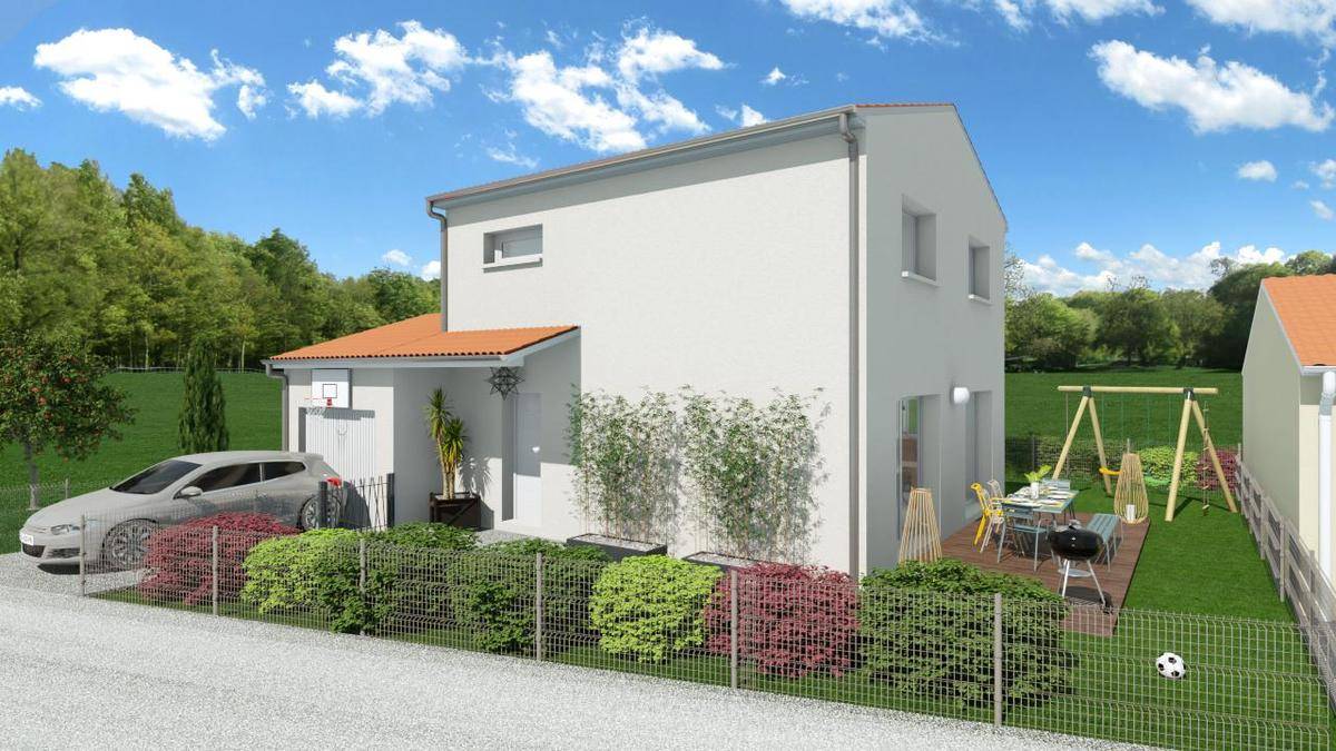 Programme terrain + maison à Cébazat en Puy-de-Dôme (63) de 90 m² à vendre au prix de 298604€ - 1