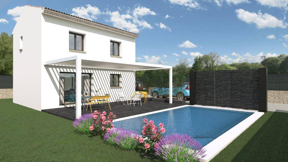 Programme terrain + maison à Vidauban en Var (83) de 74 m² à vendre au prix de 325000€ - 1
