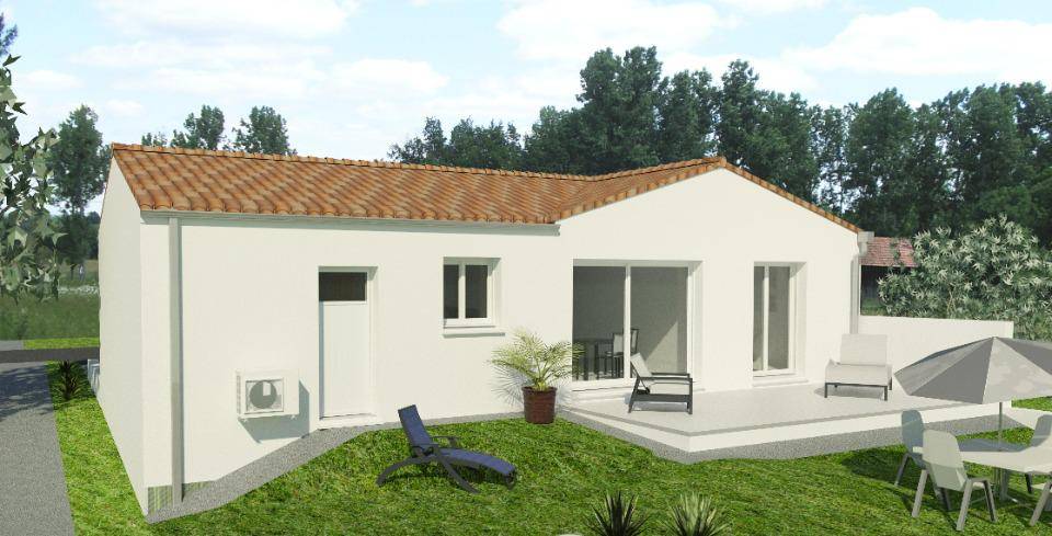 Programme terrain + maison à Saint-Germain-de-Montbron en Charente (16) de 90 m² à vendre au prix de 204900€ - 2