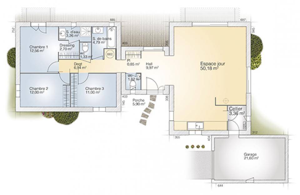 Programme terrain + maison à Vendres en Hérault (34) de 120 m² à vendre au prix de 475000€ - 4
