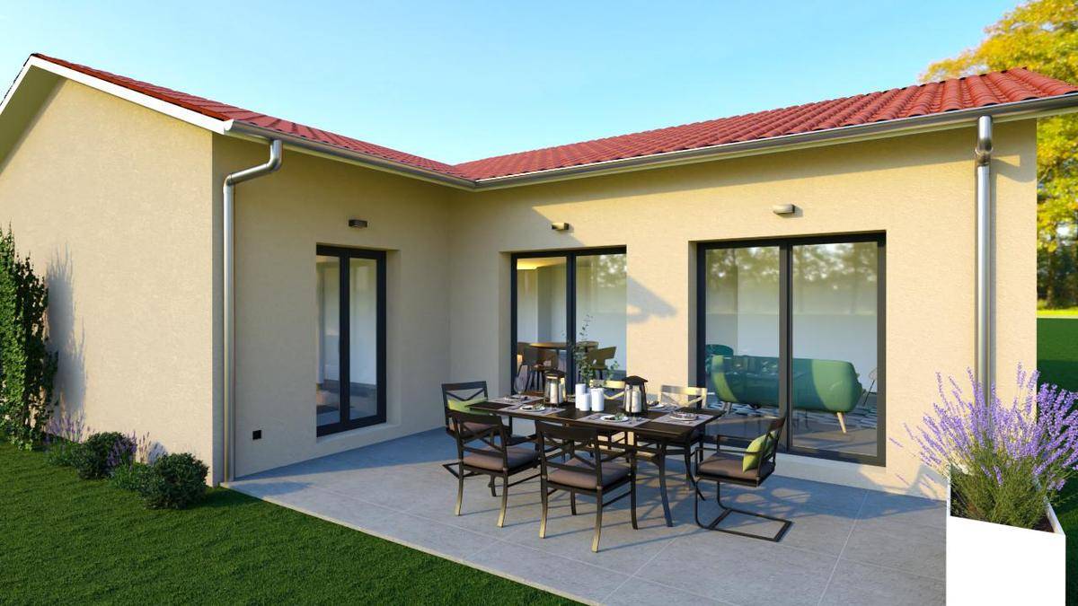 Programme terrain + maison à Saint-Didier-de-Formans en Ain (01) de 97 m² à vendre au prix de 332969€ - 4