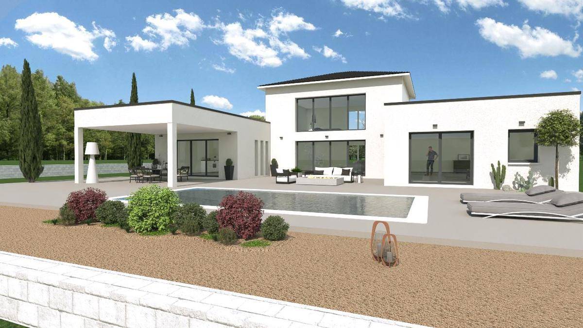 Programme terrain + maison à Genas en Rhône (69) de 130 m² à vendre au prix de 623000€ - 1