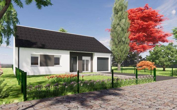 Programme terrain + maison à Les Monts d'Andaine en Orne (61) de 88 m² à vendre au prix de 211193€ - 1