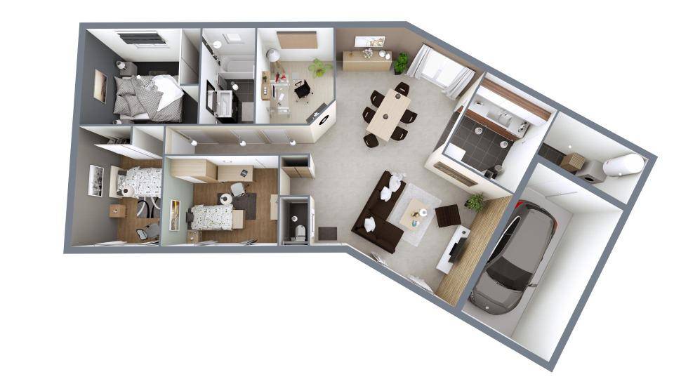Programme terrain + maison à Argagnon en Pyrénées-Atlantiques (64) de 69 m² à vendre au prix de 225000€ - 4
