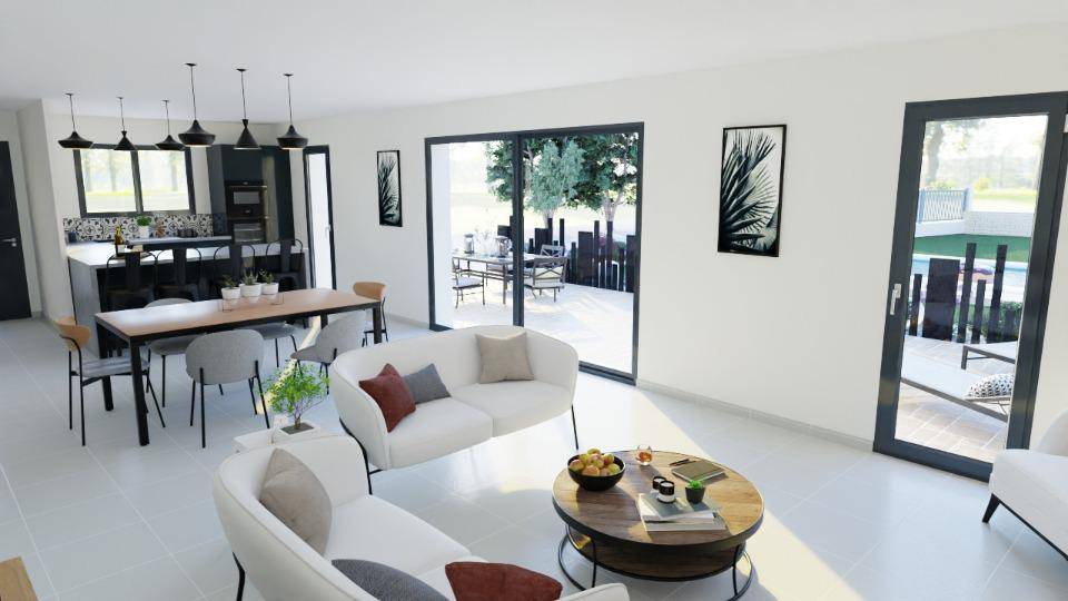 Programme terrain + maison à Villeneuve-de-Berg en Ardèche (07) de 97 m² à vendre au prix de 244500€ - 3