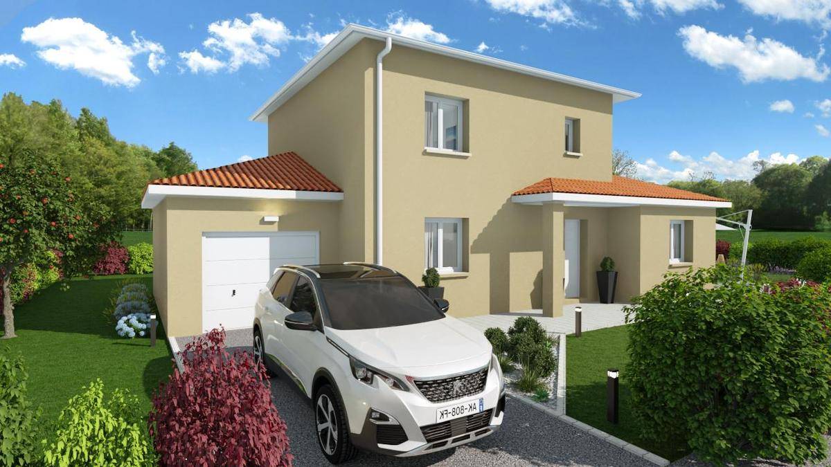Programme terrain + maison à Jonage en Rhône (69) de 120 m² à vendre au prix de 525925€ - 1