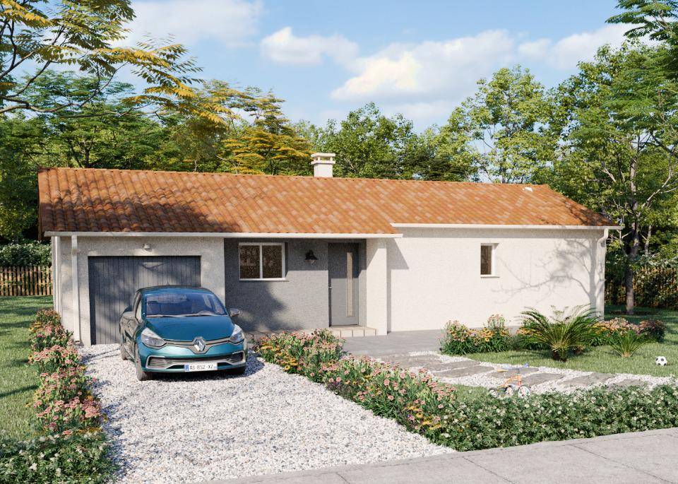 Programme terrain + maison à Juillan en Hautes-Pyrénées (65) de 90 m² à vendre au prix de 212000€ - 1