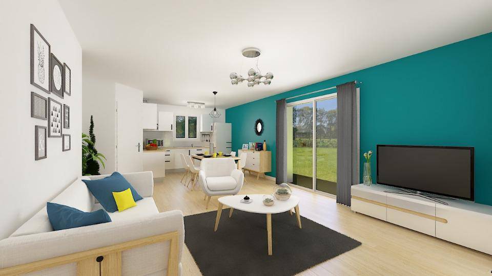 Programme terrain + maison à Saint-Romain-le-Puy en Loire (42) de 80 m² à vendre au prix de 252000€ - 3