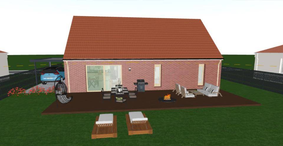 Programme terrain + maison à Carvin en Pas-de-Calais (62) de 93 m² à vendre au prix de 258657€ - 2