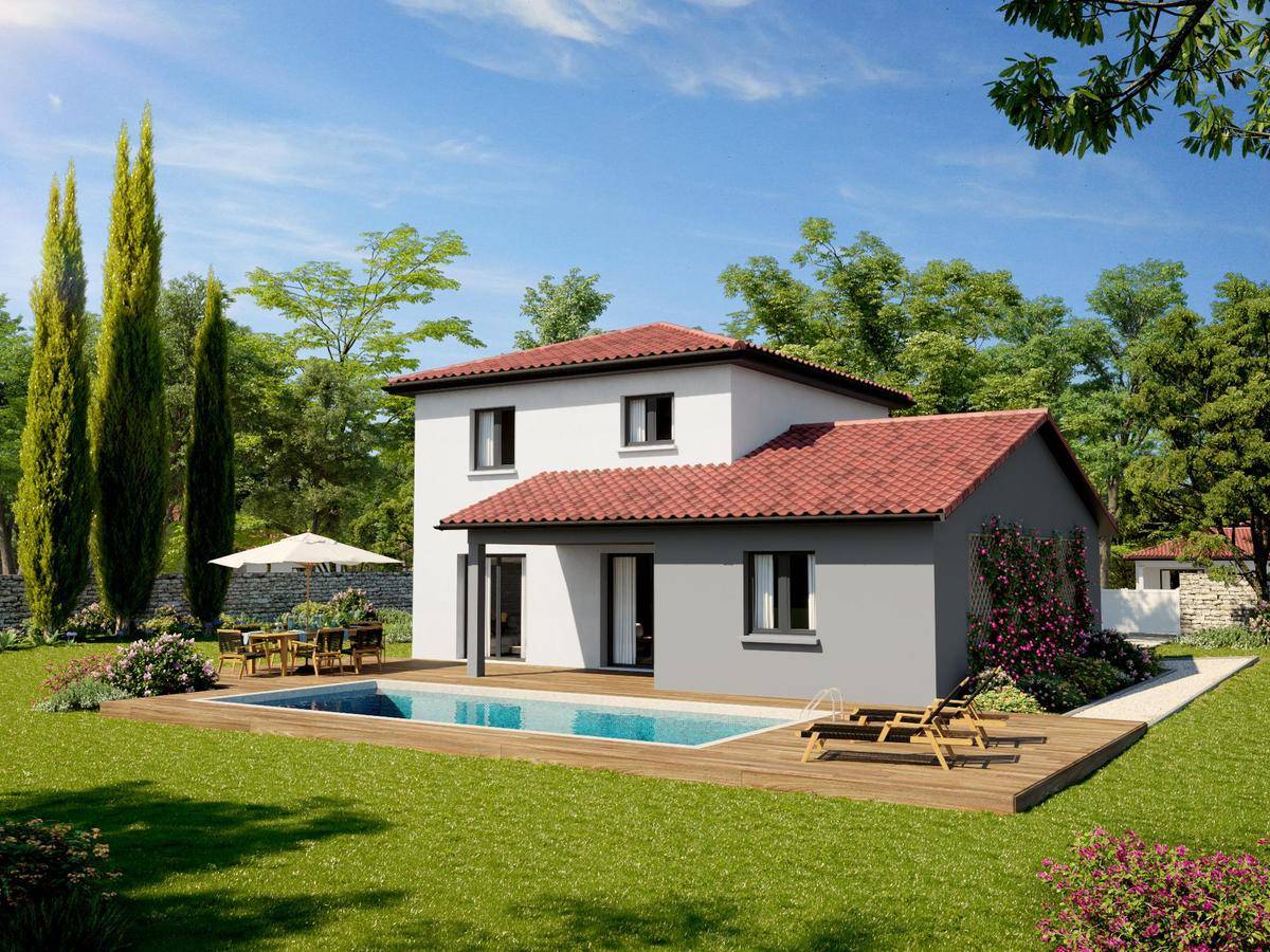 Programme terrain + maison à Neuville-sur-Ain en Ain (01) de 100 m² à vendre au prix de 304000€ - 2