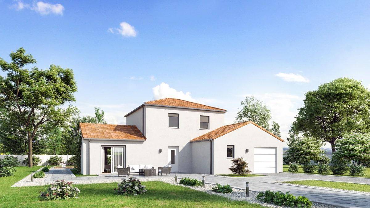 Programme terrain + maison à Creuzier-le-Vieux en Allier (03) de 110 m² à vendre au prix de 319300€ - 1