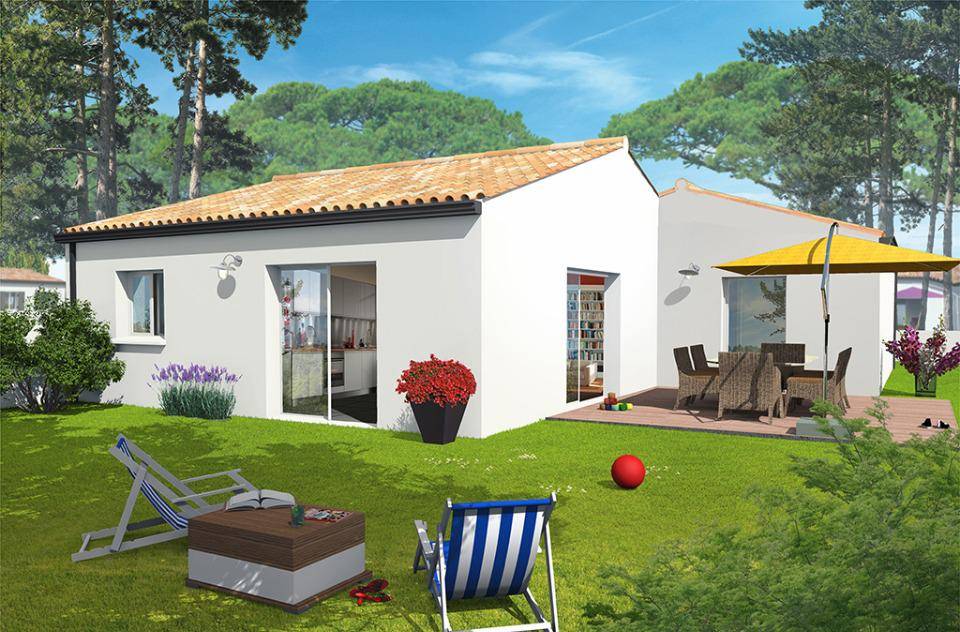Programme terrain + maison à Port-des-Barques en Charente-Maritime (17) de 95 m² à vendre au prix de 325000€ - 1
