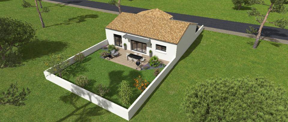 Programme terrain + maison à Saint-Georges-du-Bois en Charente-Maritime (17) de 90 m² à vendre au prix de 193000€ - 3