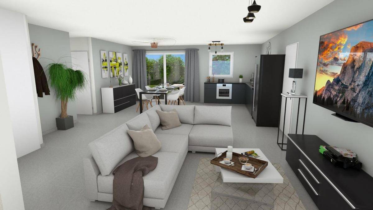 Programme terrain + maison à Cébazat en Puy-de-Dôme (63) de 85 m² à vendre au prix de 293348€ - 2