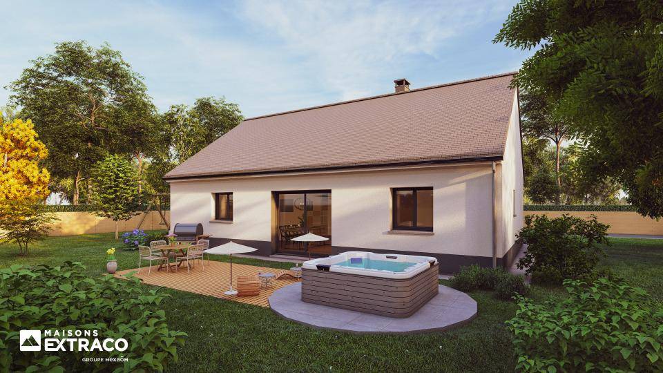 Programme terrain + maison à Mouettes en Eure (27) de 80 m² à vendre au prix de 212930€ - 1
