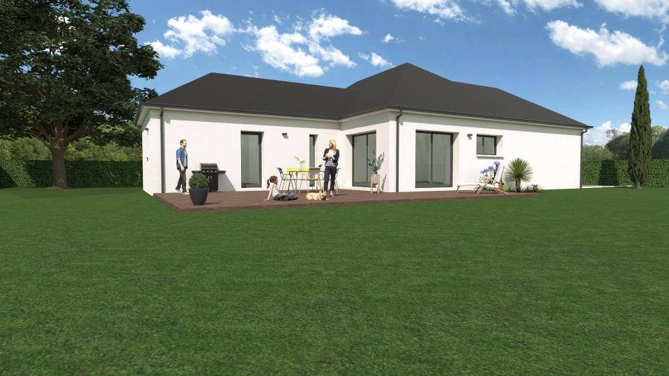 Programme terrain + maison à Amfreville-sur-Iton en Eure (27) de 130 m² à vendre au prix de 344000€ - 2