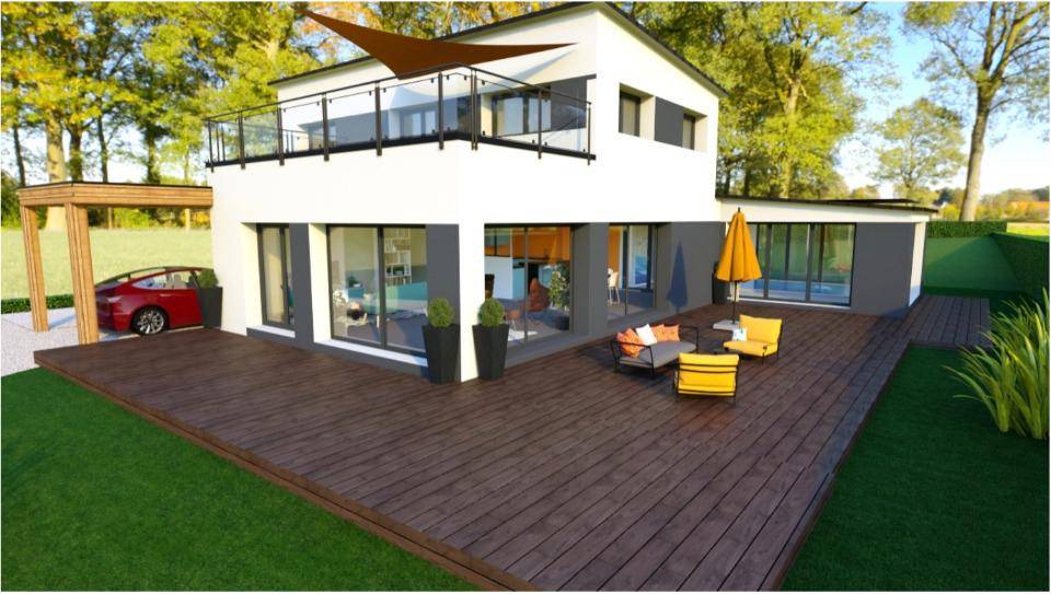 Programme terrain + maison à Saint-Armel en Ille-et-Vilaine (35) de 158 m² à vendre au prix de 431000€ - 1