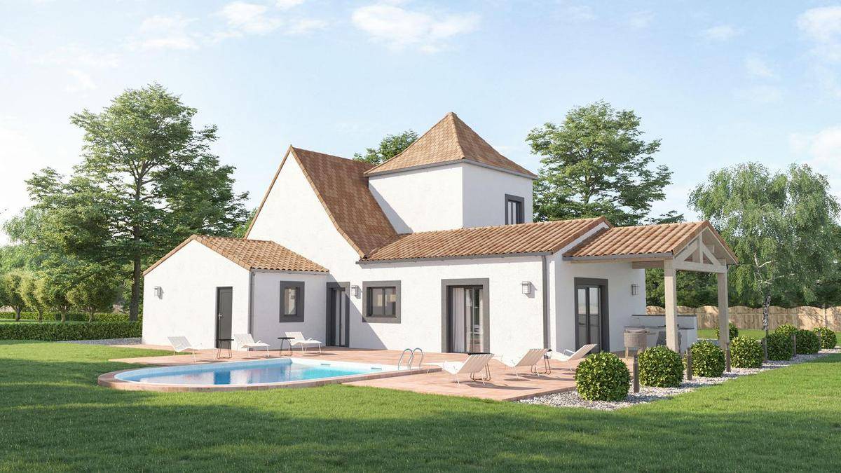 Programme terrain + maison à Calviac-en-Périgord en Dordogne (24) de 107 m² à vendre au prix de 319800€ - 1
