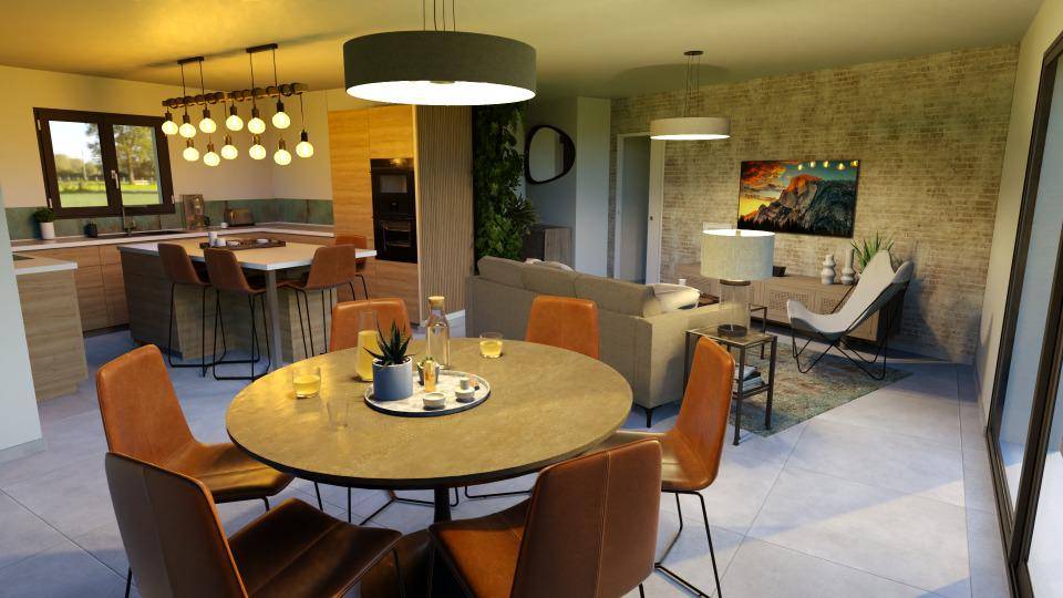 Programme terrain + maison à Ucel en Ardèche (07) de 112 m² à vendre au prix de 289500€ - 3