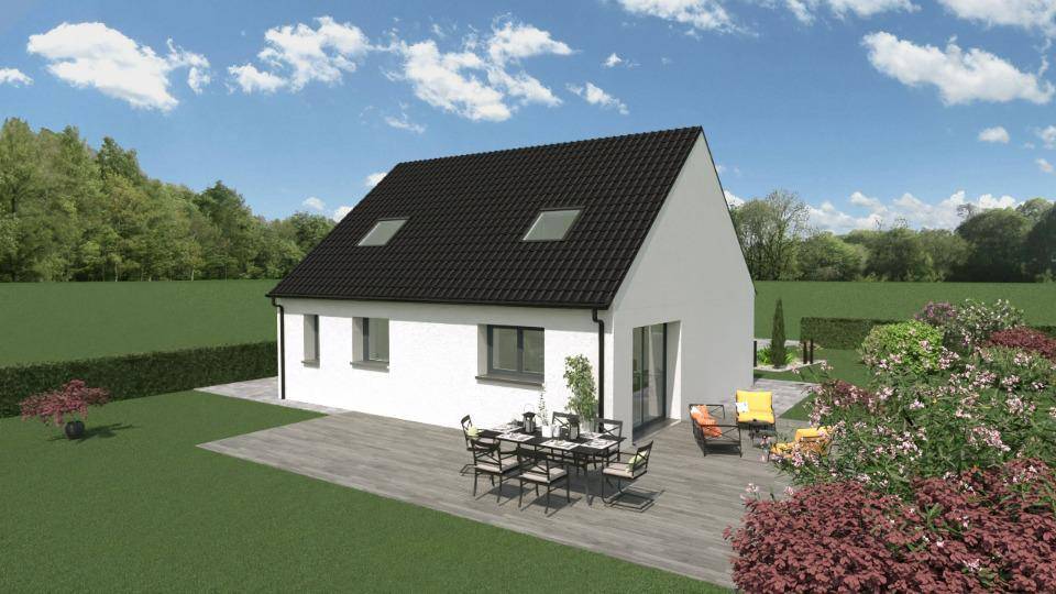 Programme terrain + maison à Saint-Omer-Capelle en Pas-de-Calais (62) de 75 m² à vendre au prix de 182500€ - 2