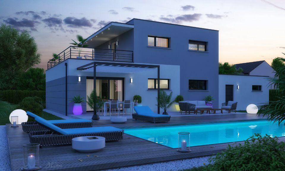 Programme terrain + maison à Pournoy-la-Grasse en Moselle (57) de 130 m² à vendre au prix de 457000€ - 2