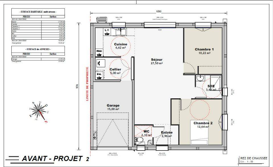 Programme terrain + maison à Saintes en Charente-Maritime (17) de 70 m² à vendre au prix de 167000€ - 4