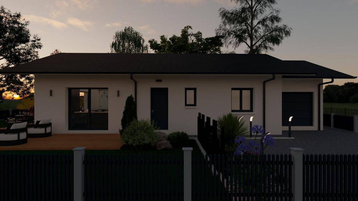 Programme terrain + maison à Thonon-les-Bains en Haute-Savoie (74) de 82 m² à vendre au prix de 426400€ - 2