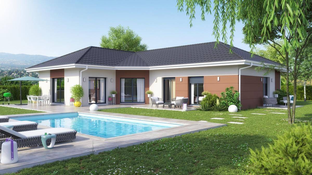 Programme terrain + maison à Lucinges en Haute-Savoie (74) de 124 m² à vendre au prix de 617800€ - 1