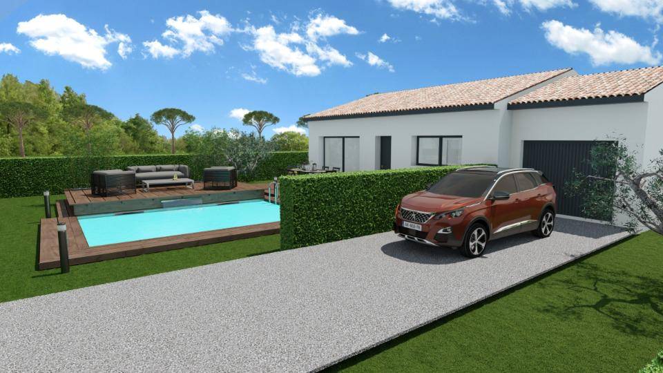 Programme terrain + maison à Saint-Mathieu-de-Tréviers en Hérault (34) de 85 m² à vendre au prix de 385100€ - 3