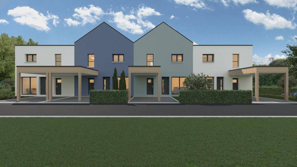Programme terrain + maison à Kervignac en Morbihan (56) de 78 m² à vendre au prix de 286500€ - 2
