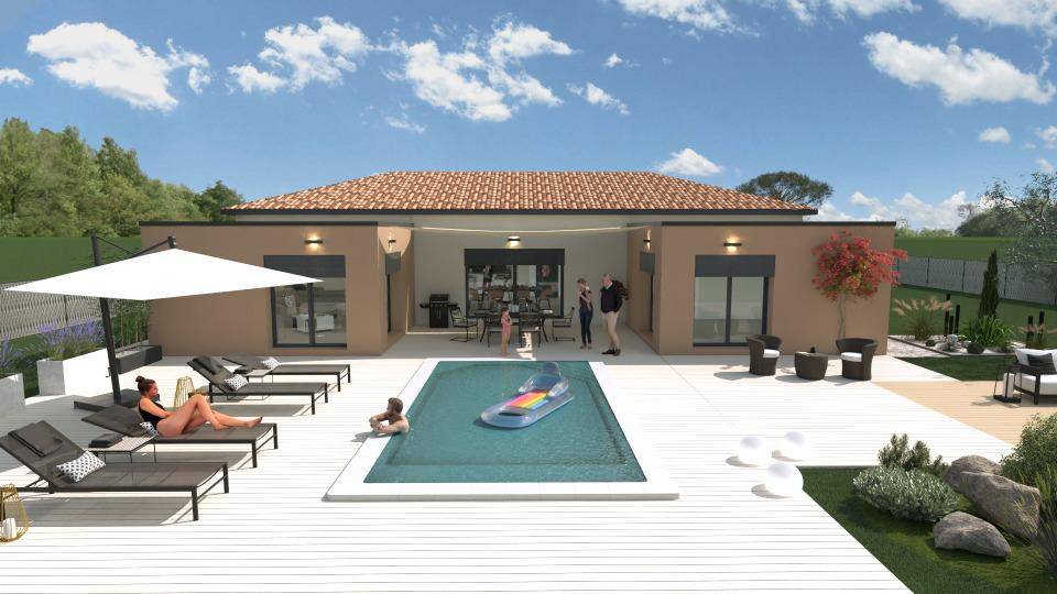 Programme terrain + maison à Vagnas en Ardèche (07) de 140 m² à vendre au prix de 418500€ - 2