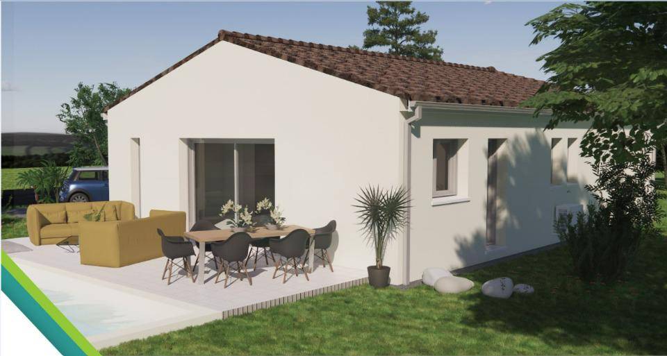 Programme terrain + maison à Gimeux en Charente (16) de 77 m² à vendre au prix de 198000€ - 2