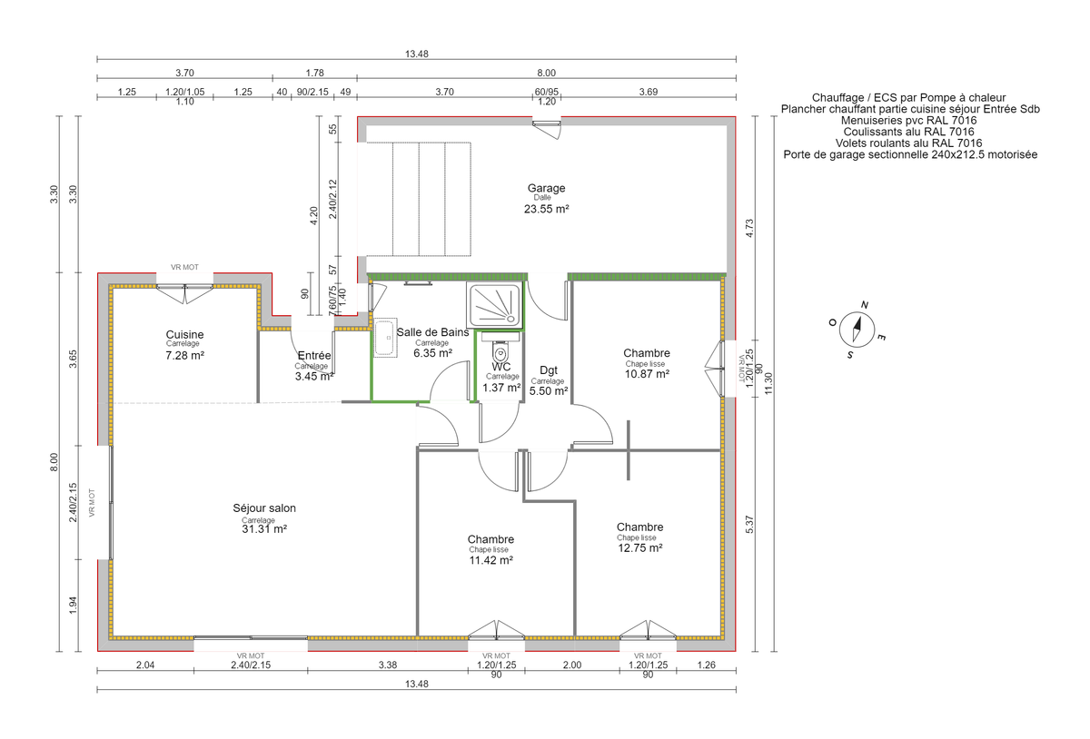 Programme terrain + maison à Brégnier-Cordon en Ain (01) de 90 m² à vendre au prix de 287952€ - 3