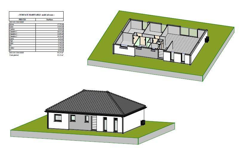 Programme terrain + maison à Lens en Pas-de-Calais (62) de 93 m² à vendre au prix de 199845€ - 4