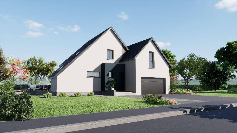 Programme terrain + maison à Surbourg en Bas-Rhin (67) de 130 m² à vendre au prix de 385000€ - 1