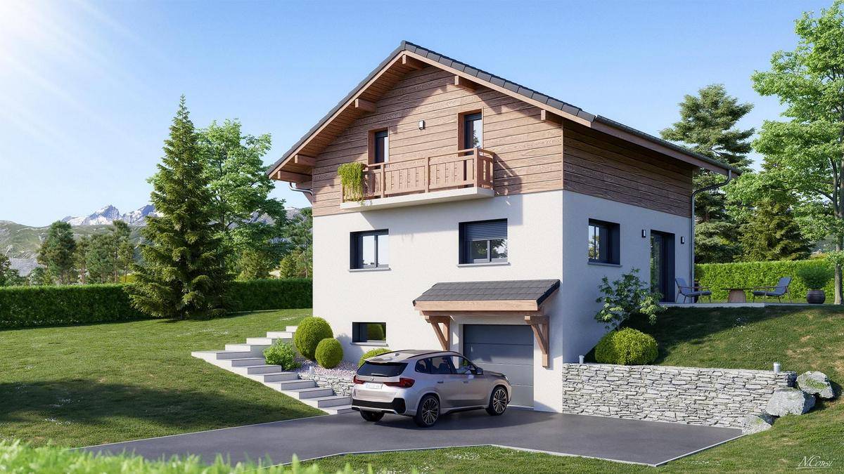 Programme terrain + maison à Grésy-sur-Aix en Savoie (73) de 98 m² à vendre au prix de 516758€ - 1