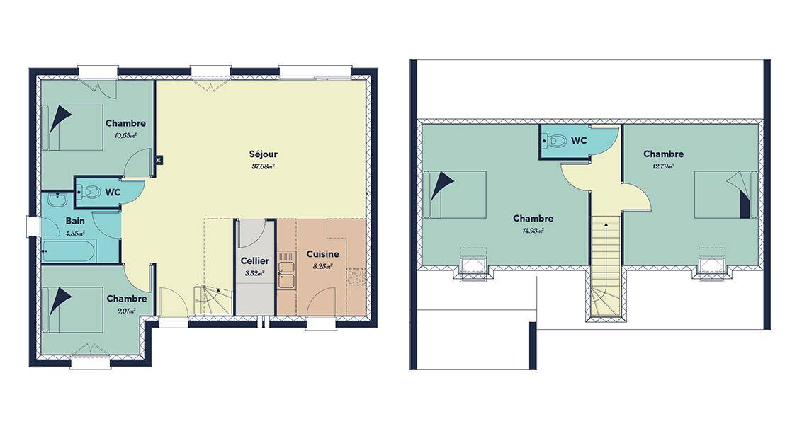 Programme terrain + maison à Lihons en Somme (80) de 100 m² à vendre au prix de 148568€ - 4