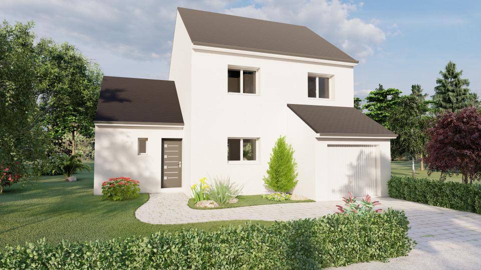 Programme terrain + maison à Angers en Maine-et-Loire (49) de 99 m² à vendre au prix de 390450€ - 1